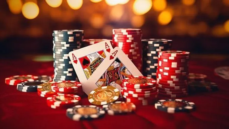 Abstract golden patterns representing secure login for table games
