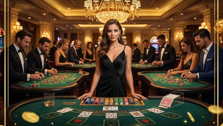 A Filipino player enjoying online blackjack on a mobile device, with Gcash logo visible, representing seamless payment for table games.